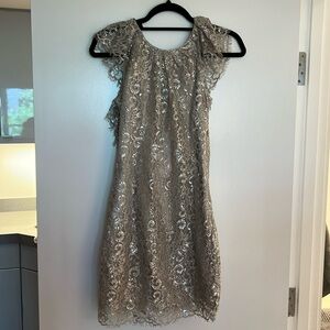 Free People Metallic holiday dress